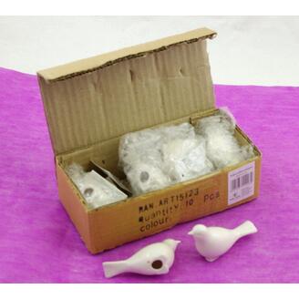 PTÁČEK KERAMIKA 7x5cm*BÍLÁ