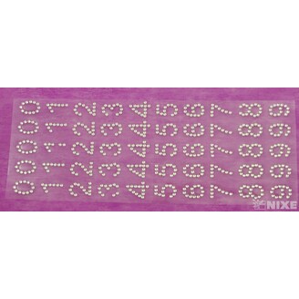 ČÍSLA NALEPOVACÍ 2cm*PRŮHLEDNÁ