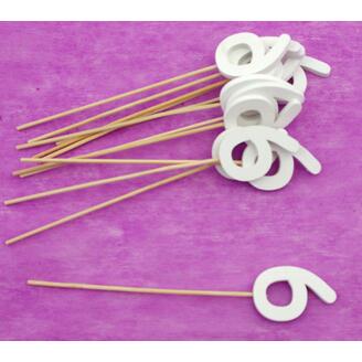 ZÁPICH ČÍSLO 6 12ks 5x19cm*BÍLÁ