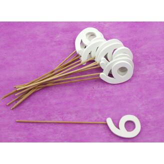 ZÁPICH ČÍSLO 9 12ks 5x19cm*BÍLÁ