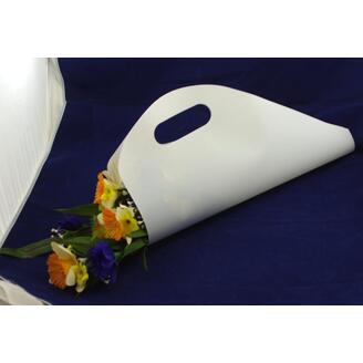 TAŠKA NA KVĚTY 50cm*BÍLÁ