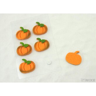 DÝNĚ NALEPOVACÍ FILC 4,5x3cm 6ks*ORANŽOVÁ