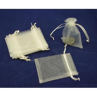 SÁČEK ORGANZA 10x12cm*KRÉMOVÁ