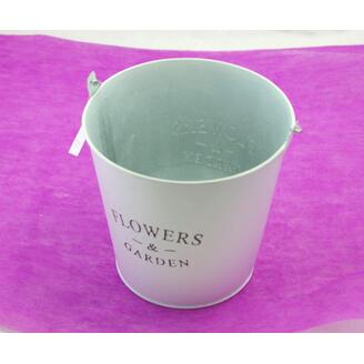 PLECHOVÝ KBELÍK 17x17cm*BÍLÁ