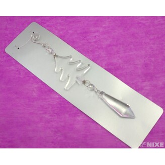 ZÁVĚS AKRYL 28cm*PRŮHLEDNÁ