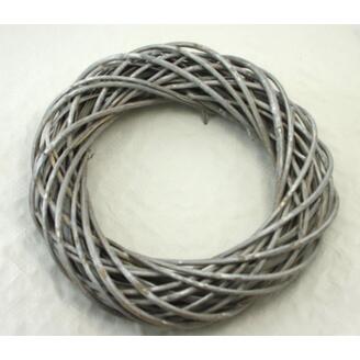 VĚNEC PROUTĚNÝ 39cm*ŠEDÁ