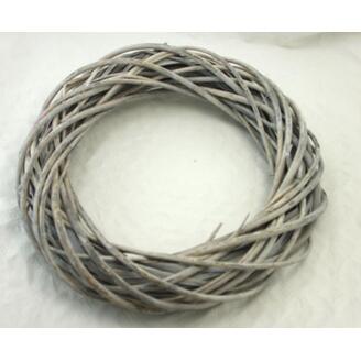 VĚNEC PROUTĚNÝ 43cm*ŠEDÁ