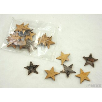 HVĚZDA BŘÍZA 4cm 20ks*PŘÍRODNÍ