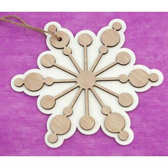 ZÁVĚS VLOČKA D 15cm*BÍLÁ