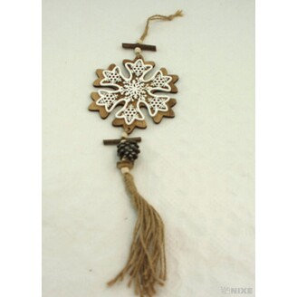 ZÁVĚS D VLOČKA 15cm*PŘÍRODNÍ