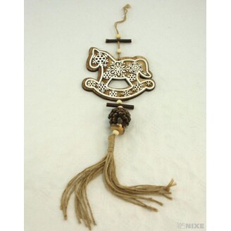 ZÁVĚS D KONÍK 13cm*PŘÍRODNÍ