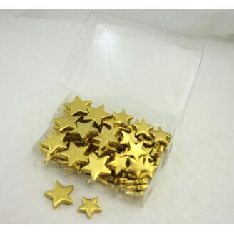 HVĚZDA 4-5cm 72ks*ZLATÁ