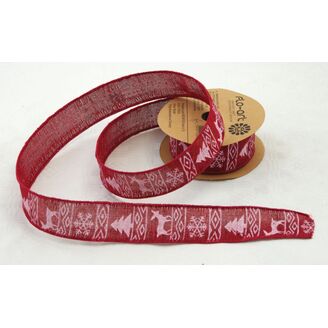 STUHA JUTA RENIFER 4cmx7yd*BORDOVÁ