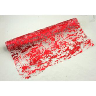 SPIDER ORGANZA METAL 48cmx5yd*ČERVENÁ