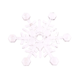 ZÁVĚS AKRYL VLOČKA 10,5cm 5ks*PRŮHLEDNÁ