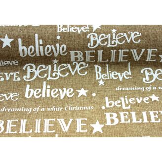 ROLE JUTA VÁNOCE 48cmx4,5m*PŘÍRODNÍ+BÍLÁ