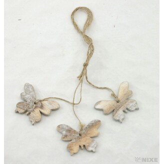 ZÁVĚS MOTÝL D 4x6cm 3ks*PŘÍRODNÍ