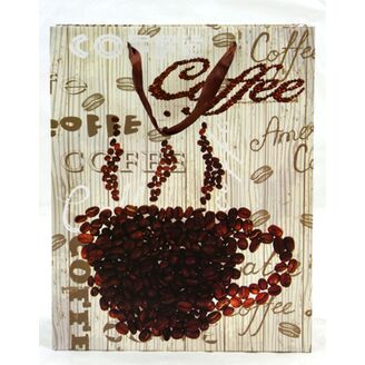 TAŠKA P KÁVA 25x32x10cm*HNĚDÁ