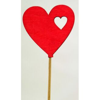 ZÁPICH SRDCE 5ks 5x18cm*ČERVENÁ