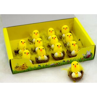 KUŘÁTKA 3cm 12ks*ŽLUTÁ