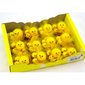 KUŘÁTKA 2x5cm 12ks*ŽLUTÁ