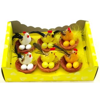 KUŘÁTKA 5x5cm 6ks*ŽLUTÁ