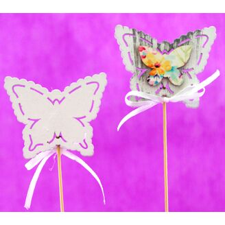 ZÁPICH D MOTÝL 7x25x6cm 6ks*BÍLÁ