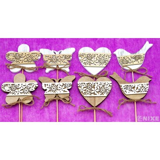 ZÁPICH DŘEVO 8x27cm 8ks*