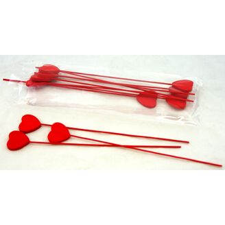 ZÁPICH SRDCE 3x23cm 12ks*ČERVENÁ