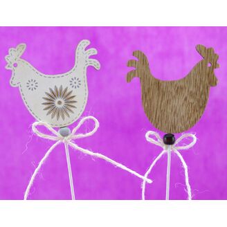 ZÁPICH D KOHOUT 8x27x7cm 6ks*MIX BAREV