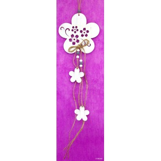 ZÁVĚS D KYTKA 12x40cm*BÍLÁ