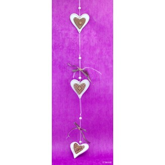 ZÁVĚS D SRDCE 3ks 8cm*