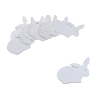 ZAJÍC 10ks 5x6cm*BÍLÁ