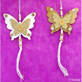 ZÁVĚS D MOTÝL 13x35cm*MIX BAREV
