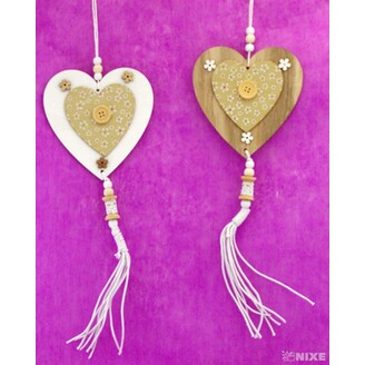 ZÁVĚS D SRDCE 14x35cm*MIX BAREV