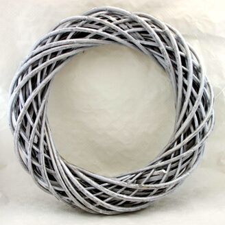 VĚNEC PROUTĚNÝ 50cm*ŠEDÁ