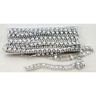 PÁSEK METAL DEKOR 20mmx9m*STŘÍBRNÁ