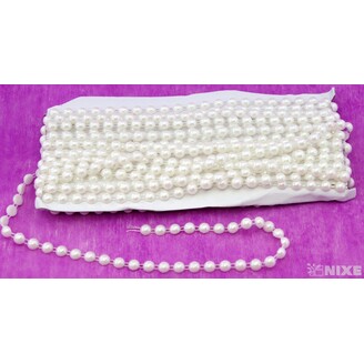 PÁSEK KORÁLKY 8mmx9m*BÍLÁ