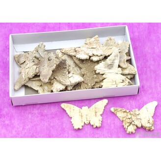 MOTÝL BŘÍZA 7x5cm 24ks*PŘÍRODNÍ