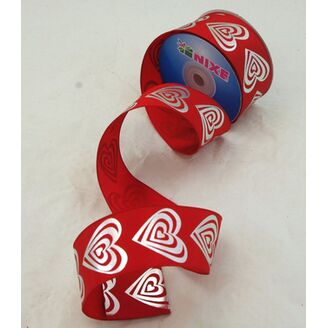 ASAMI 40mmx10yd*ČERVENÁ+STŘÍBRNÁ C001 V+