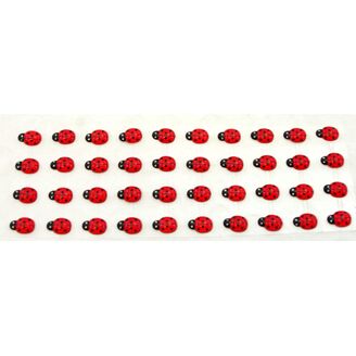 BERUŠKA NALEPOVACÍ 2cm 40ks*ČERVENÁ