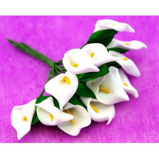 KYTIČKA SVAZEK 2x10cm 12ks 12sv*BÍLÁ