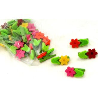 KYTIČKA NA KOLÍČKU 3cm 24ks*MIX BAREV