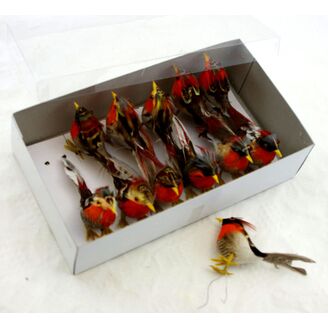 PTÁČEK NA DRÁTKU 09cm 12ks*MIX BAREV