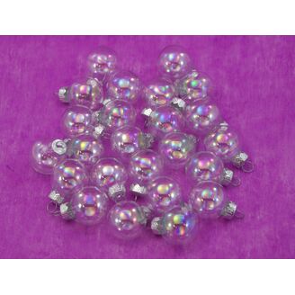 KOULE ZÁVĚS 2,5cm 24ks*PRŮHLEDNÁ