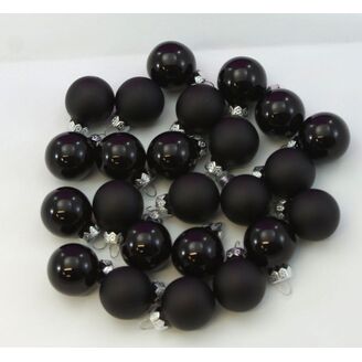 KOULE ZÁVĚS 2,5cm 24ks*ČERNÁ