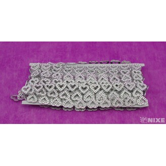 PÁSEK METAL SRDCE 20mmx9m*STŘÍBRNÁ