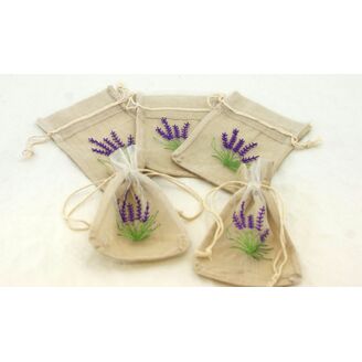 SÁČEK DEKORAČNÍ LEVANDULE 10x13cm*PŘÍRODNÍ