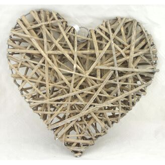 ZÁVĚS SRDCE 35cm*PŘÍRODNÍ