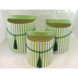 KVĚTINOVÝ BOX PRUH 3ks pr. 23x25cm 20x21 18,5x19*ZELENÁ